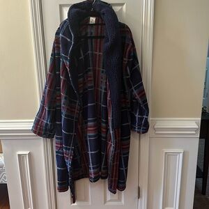 Vera Bradley Plaid Hooded Robe 2XL/3XL